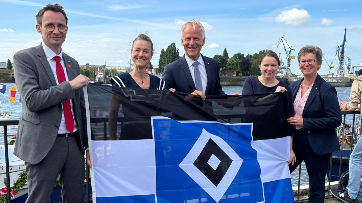 Davie Selke jubelt für den HSV nach einem wichtigen Tor im Aufstiegsspiel