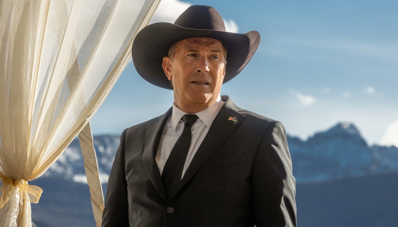 Kevin Costner am Filmset von Yellowstone