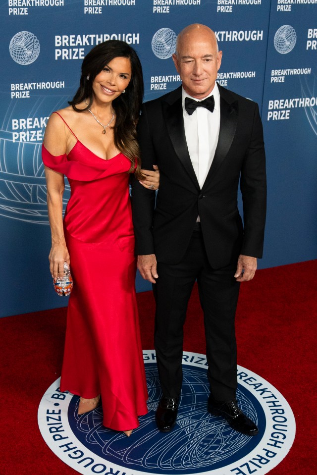 Lauren Sánchez und Jeff Bezos bei einem Event