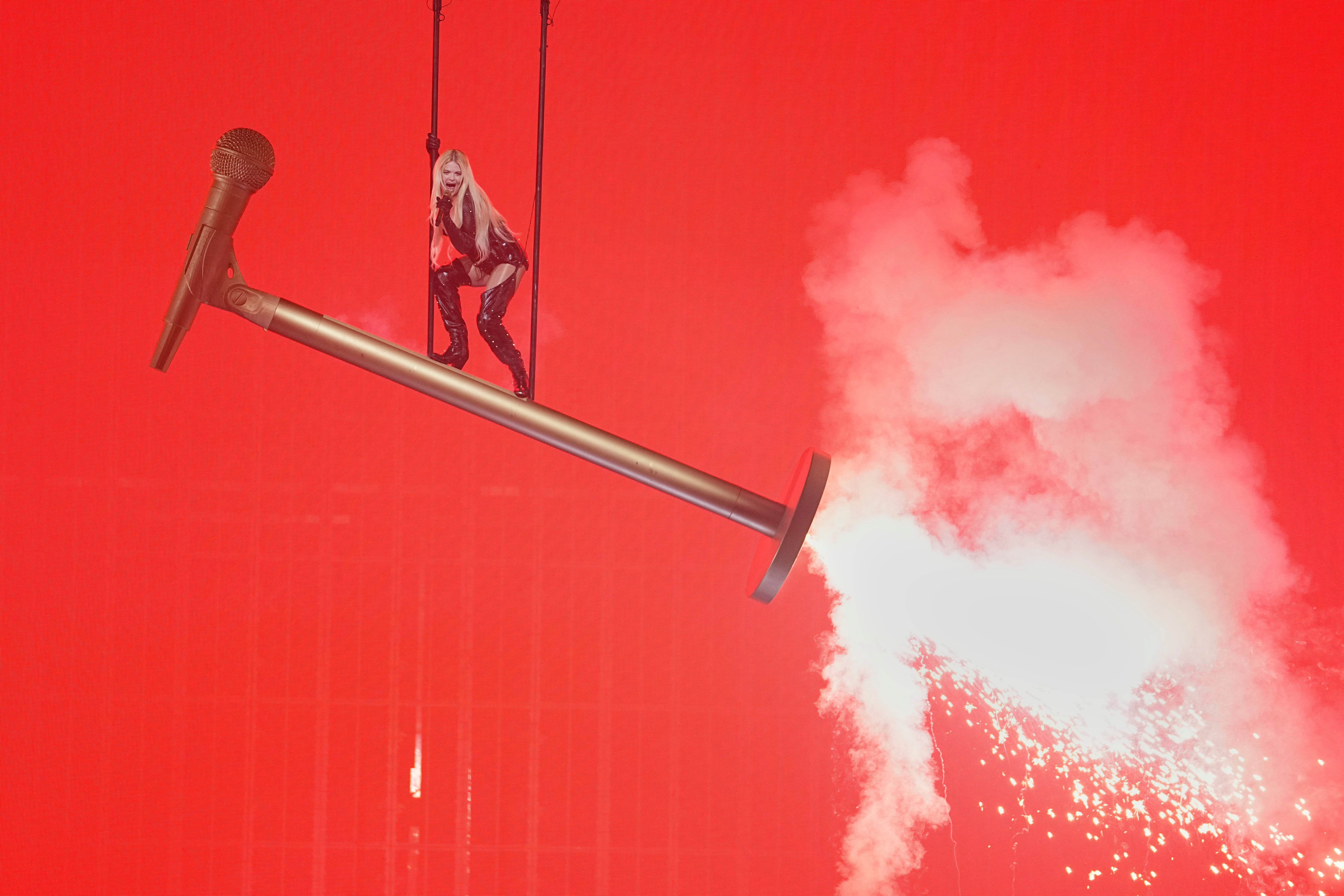 Erika Vikman representing Finland at ESC 2025