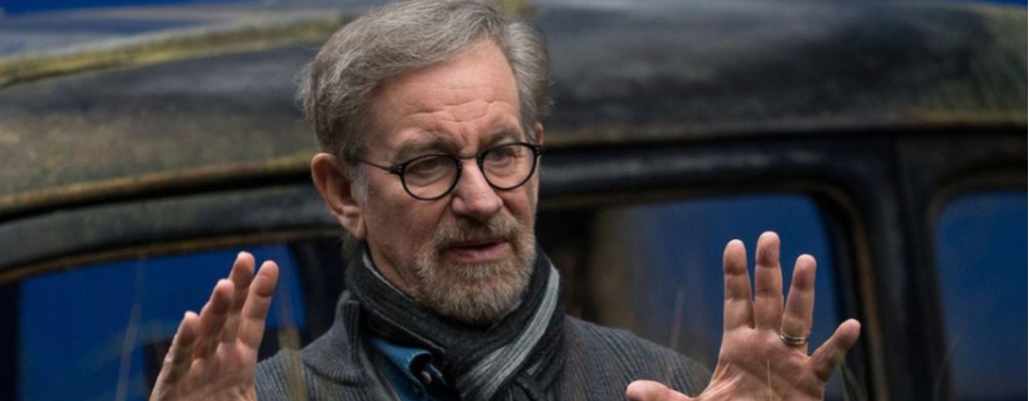 Steven Spielberg bei Dreharbeiten