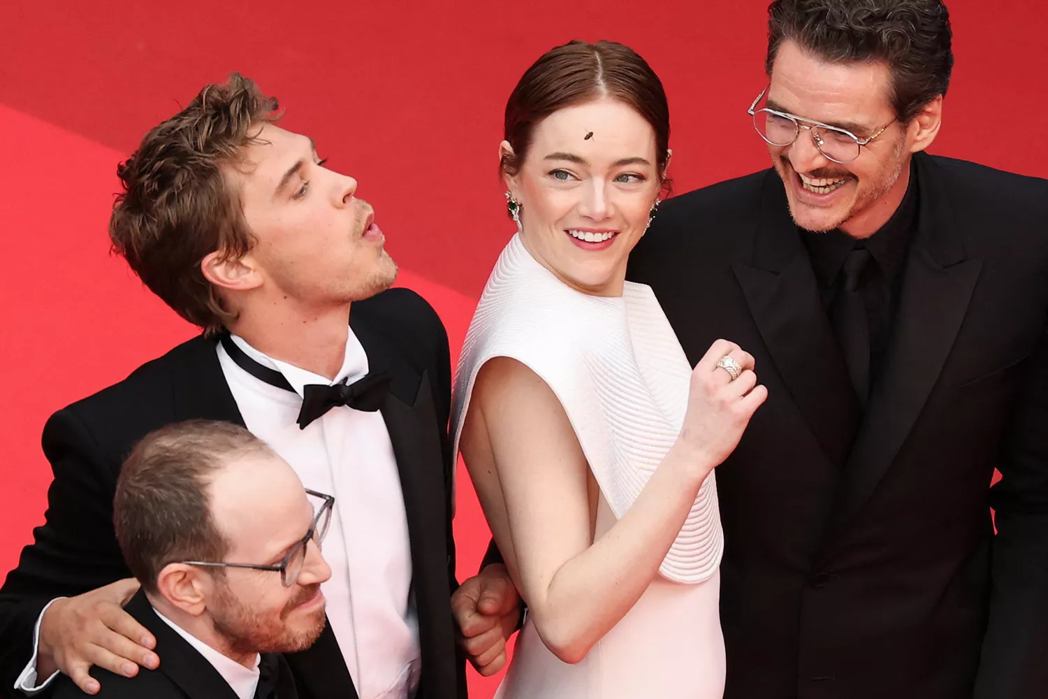 Emma Stone auf dem roten Teppich der Filmfestspiele von Cannes 2025