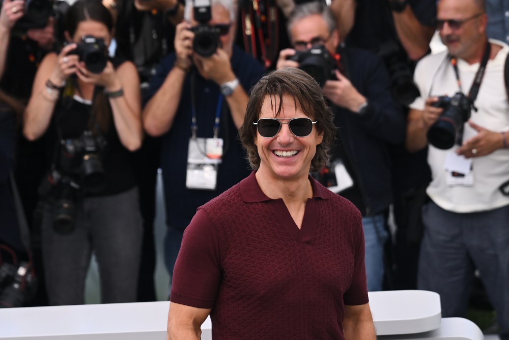 Tom Cruise at a movie premiere