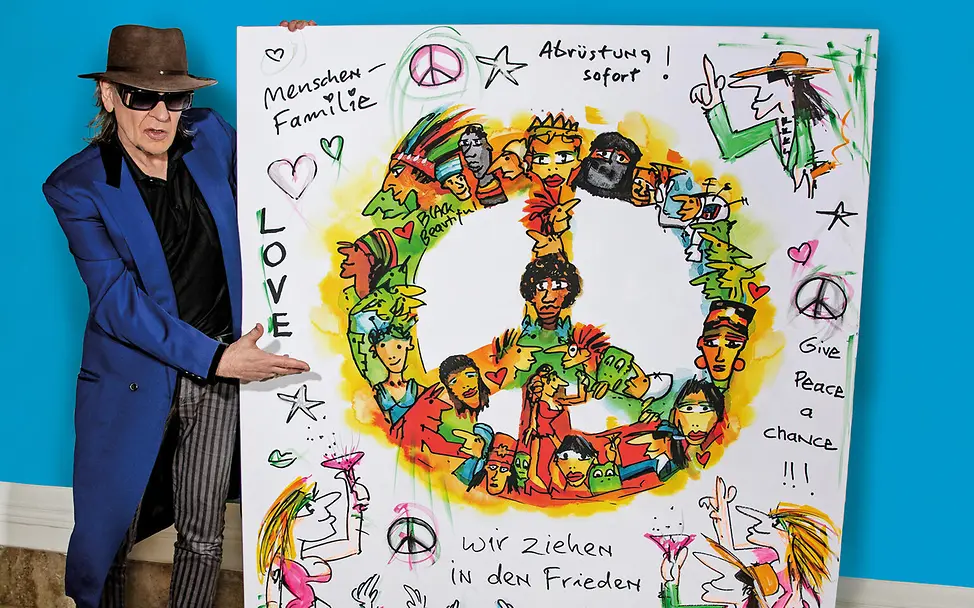 Udo Lindenberg auf der Bühne – Einsatz für Frieden und Kinderrechte