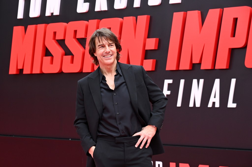 Tom Cruise in Mission Impossible Dead Reckoning Part One performing a high-stakes stunt