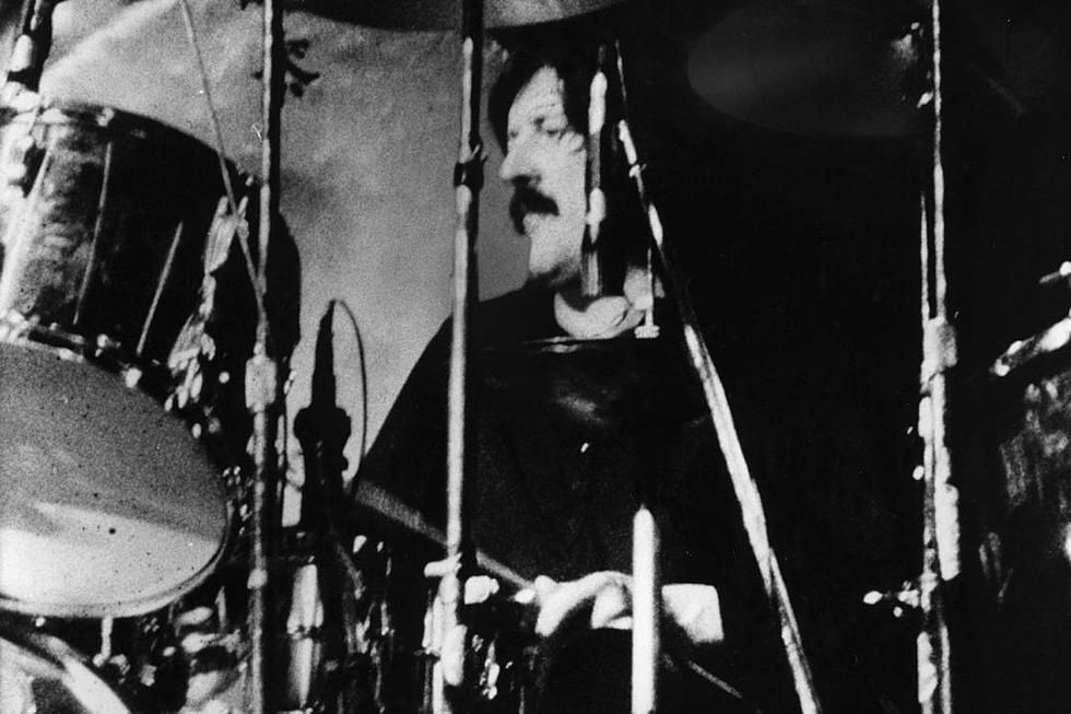 Foo Fighters drummer Josh Freese performing on stage