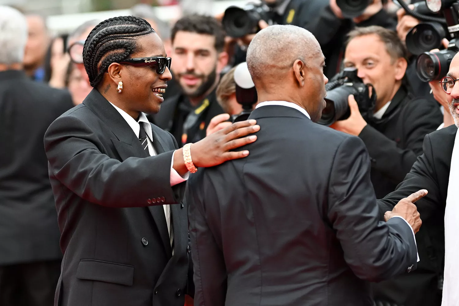 Denzel Washington receiving Honorary Palme d'Or at Cannes 2025