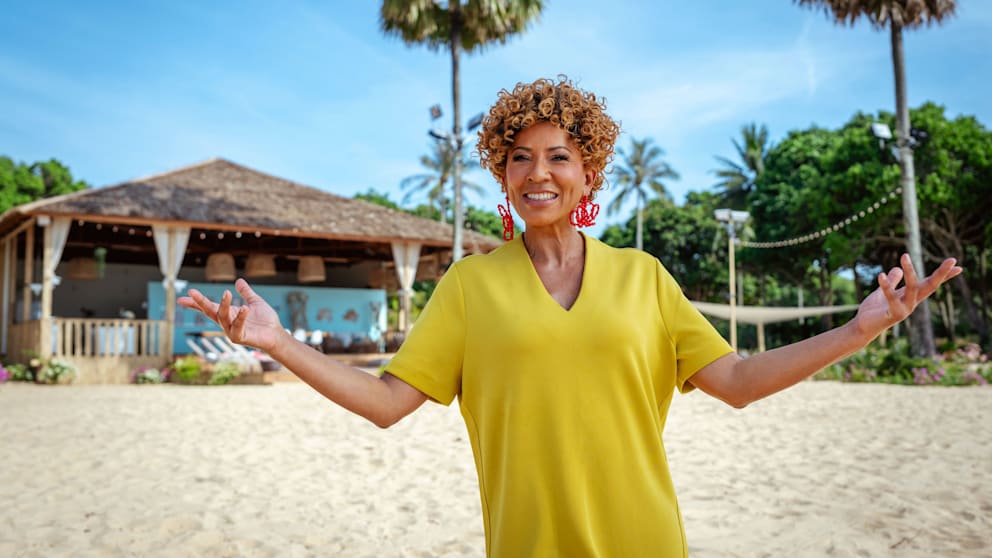 Christin Okpara am Star-Strand von "Kampf der Realitystars"